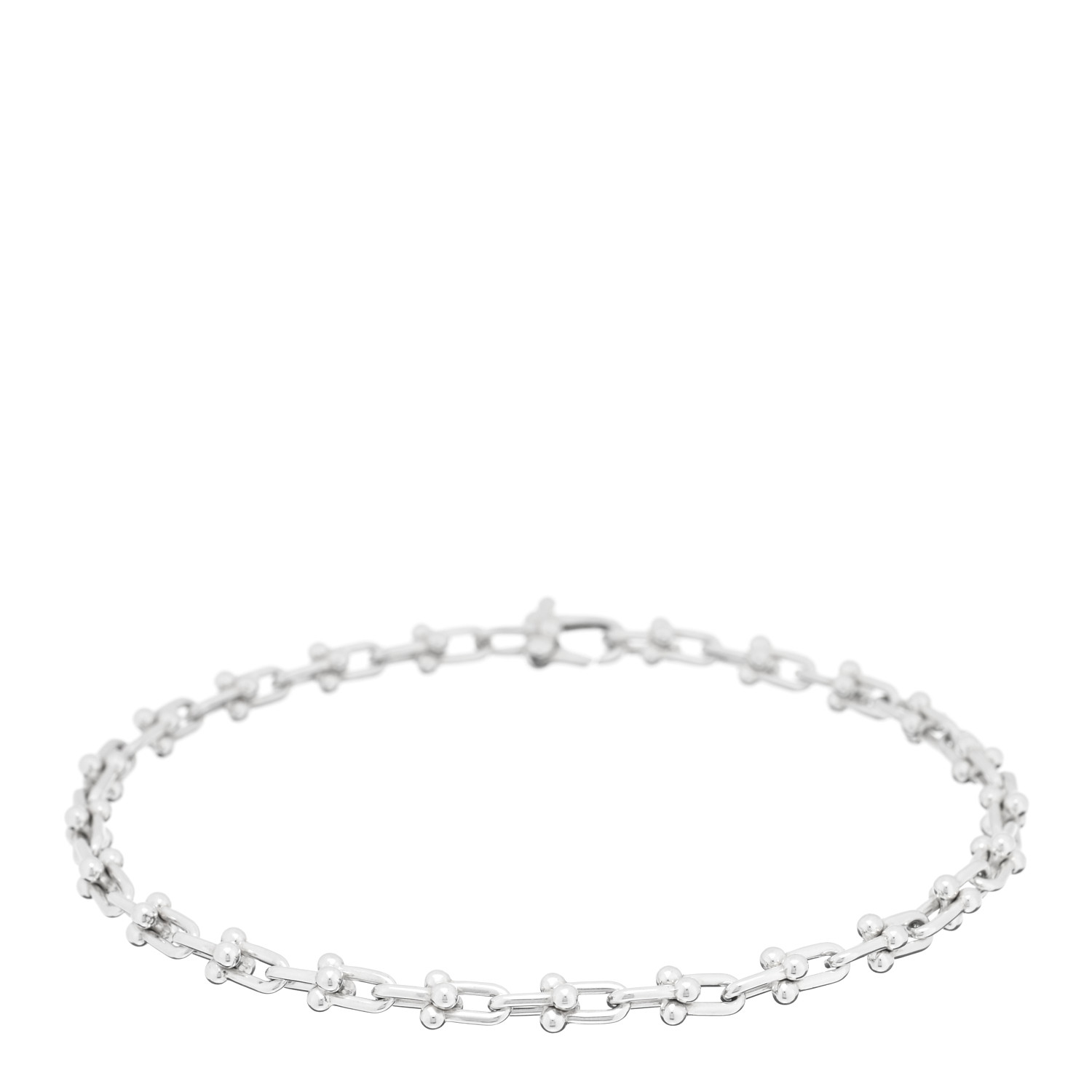 TIFFANY Sterling Silver Micro HardWear Link Bracelet by FASHIONPHILE