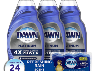 Dawn Dish Soap Platinum Dishwashing Liquid + Non-Scratch Sponges only $9.11 shipped!