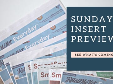 Sunday Coupon Insert Preview 10/03