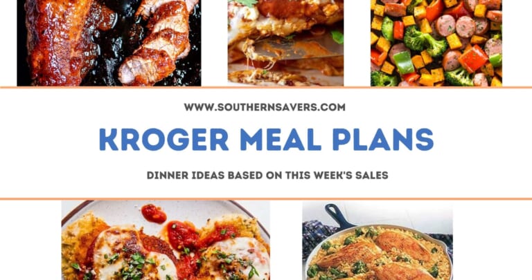 kroger meal plans 9/29