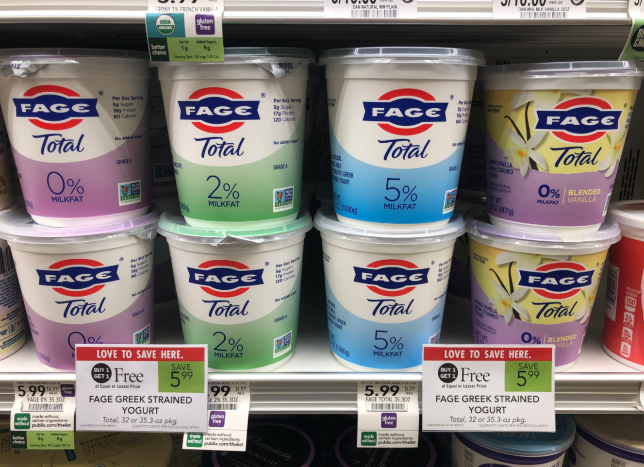 Big Tubs of Fage Total 0% Blended Vanilla Yogurt Just $1.50 At Publix - Today Only on I Heart Publix