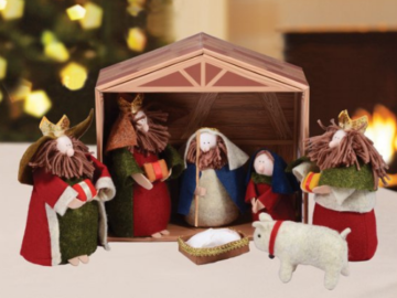 Holiday Time 8 Piece Fabric Nativity Set $14.98 | Perfect for Little Ones!