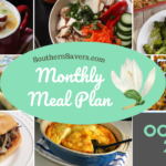 Southern Savers FREE October 2021 Monthly Meal Plan