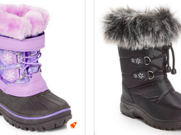 Kid’s Snow Boots as low as $16.99 + Extra 10% off!