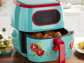 The Pioneer Woman Vintage Floral 6.3 Quart Plastic Air Fryer $89 Shipped Free (Reg. $129.99)