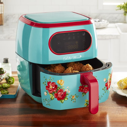 The Pioneer Woman Vintage Floral 6.3 Quart Plastic Air Fryer $89 Shipped Free (Reg. $129.99)