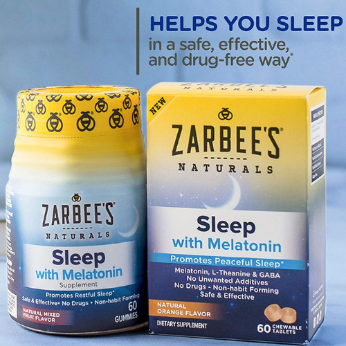 60 Count Zarbee’s Naturals Sleep with Melatonin Supplement as low as $3.64 Shipped Free (Reg. $10.99) | 6¢ each tablet!