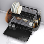 Stainless Steel Dish Rack with 2 Drainboards Set $29.86 After Code (Reg. $49.76) + Free Shipping