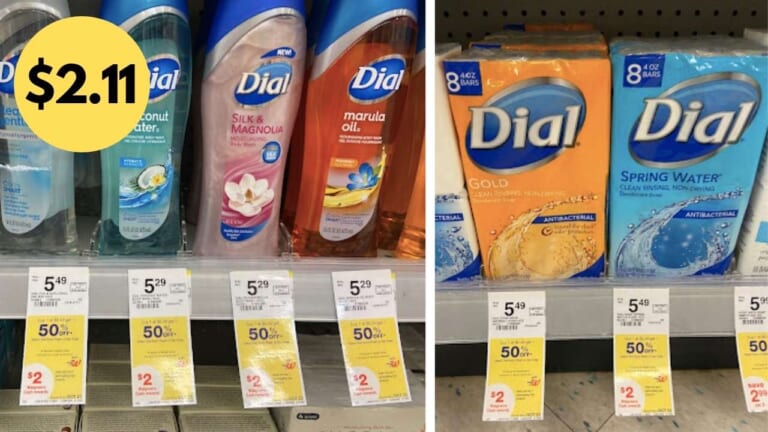 Dial Soap 8-Bar Packs or Body Wash for $2.11 at Walgreens