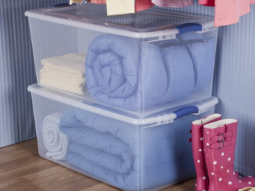 4-Pack Sterilite 105-Quart Storage Boxes $40 Shipped Free (Reg. $59.99) | $10/storage box!