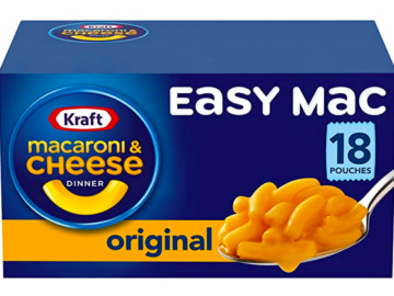 Kraft Easy Mac Original Macaroni & Cheese Microwavable Dinner (18 count) only $6.16 shipped!