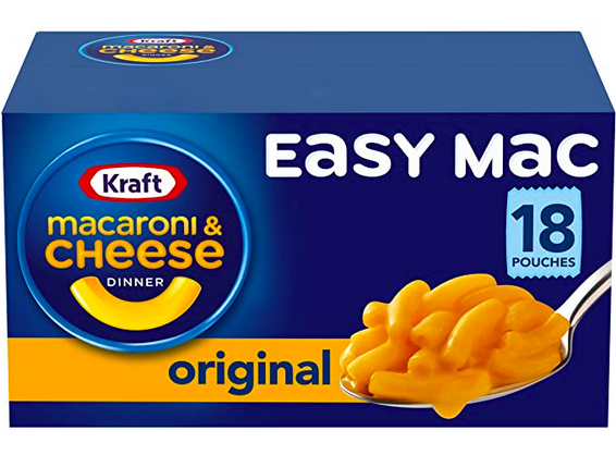 Kraft Easy Mac Original Macaroni & Cheese Microwavable Dinner (18 count) only $6.16 shipped!