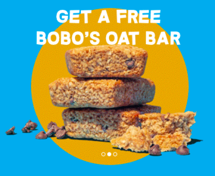 Free Bobo’s Oat Snack Bar Coupon