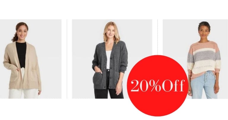 Target Coupon | Sweaters Starting at $12