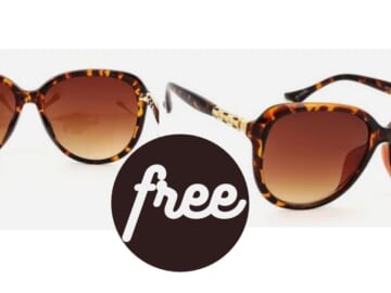 Free Tortoise Frame Sunglasses