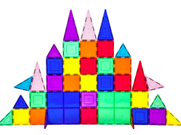 PicassoTiles 61-Piece 3D Magnetic Building Tile Play Set only $21.59 after Exclusive Discount!