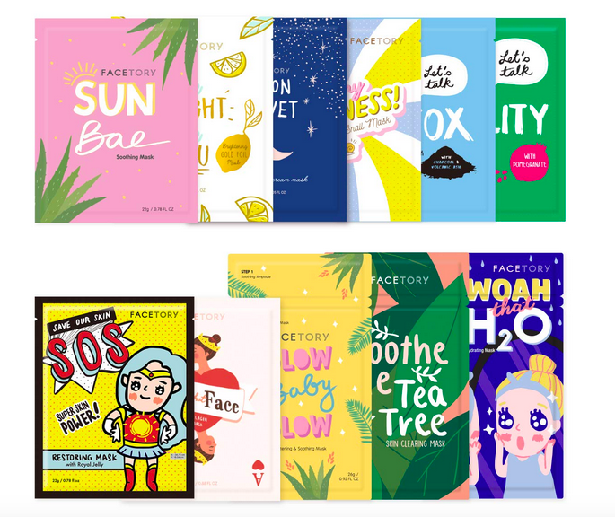 FaceTory Original 11 Face Sheet Mask Collection