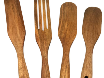 Set of 4 Wooden Cooking Utensils $12 After Code (Reg. $39.99) + Free Shipping | Just $3 each!