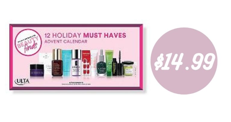 Ulta 12 Must Haves Advent Calendar for $14.99