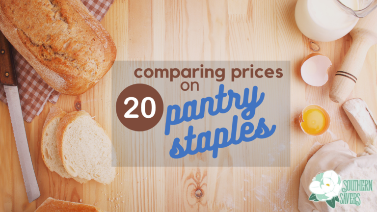 Comparing Prices on 20 Pantry Staples