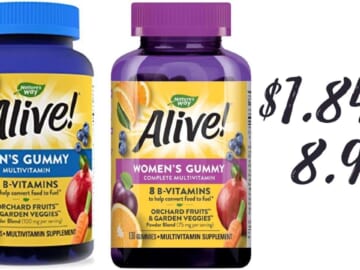 Nature’s Way Alive! Multivitamins for as Low as $1.84