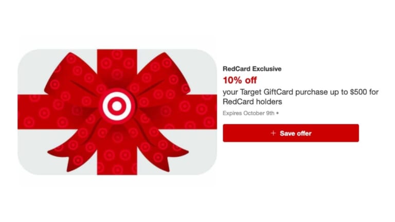 10% off Target GiftCards for RedCard Holders!!