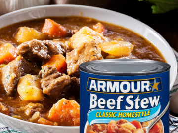 12-Pack Armour Star Classic Homestyle Beef Stew 20 oz as low as $15.60 Shipped Free (Reg. $26.16) | $1.30 each can! – FAB Ratings!