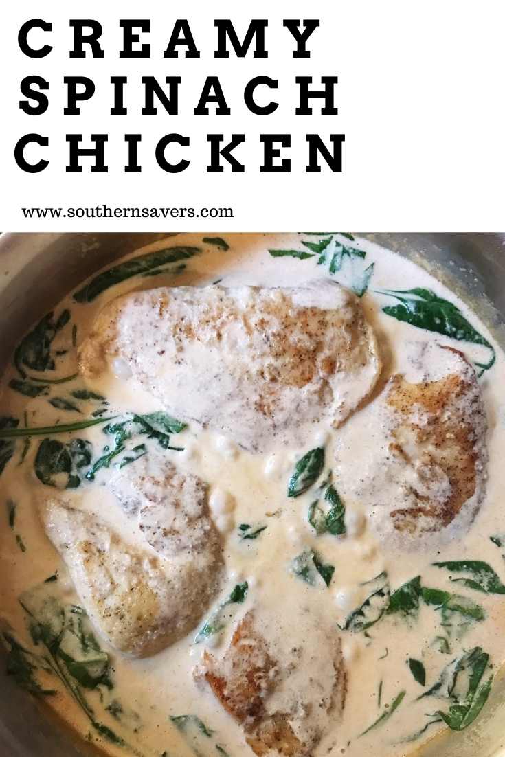 creamy spinach chicken pinterest