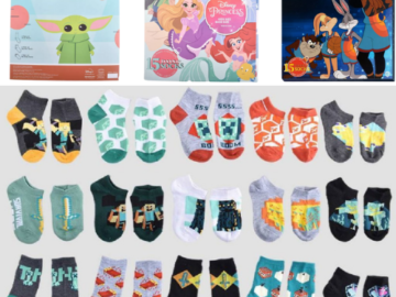 Kids 15 Days of Socks Advent Calendars $15 | Disney, Star Wars, Minecraft, & More!