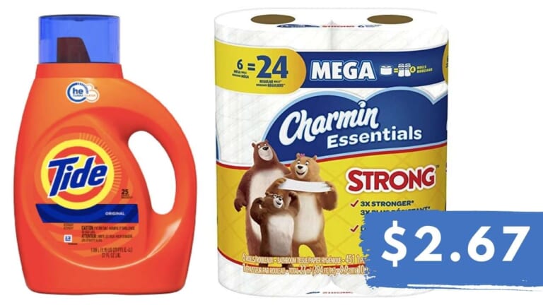 Walgreens Household Deal | $2.67 Tide & Charmin