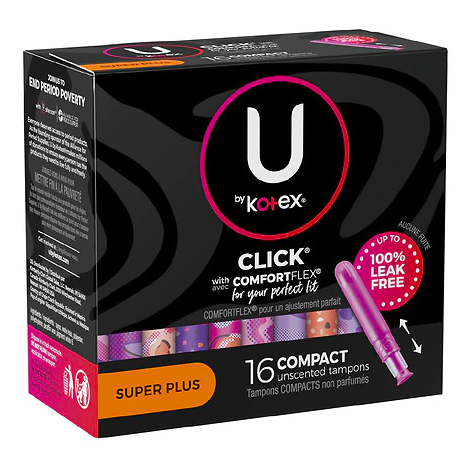 U By Kotex Pads or Tampons