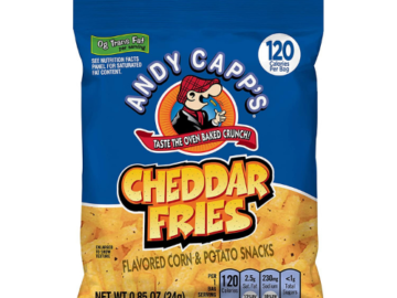 72-Pack Andy Capp’s Cheddar Flavored Fries 0.85 oz as low as $10.88 Shipped Free (Reg. $16.74) | 15¢ each bag!