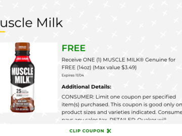 Publix Digital Coupon | FREE Muscle Milk