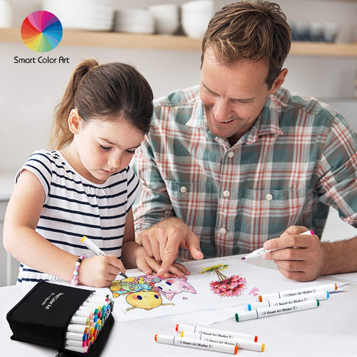 Smart Color Art 65 Coloring Markers and 1 Blender $13.79 After Code (Reg. $22.99) – FAB Ratings! | Just 21¢/marker!