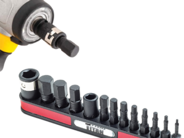 13-Piece Titan SAE Impact Grade Hex Bit Set $6.99 (Reg. $11.99)