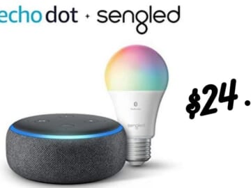 Echo Dot 3rd Gen with Sengled Bulb Bundle for $24.99