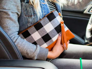 Buffalo Plaid Clutch