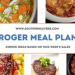 kroger meal plans 10/13