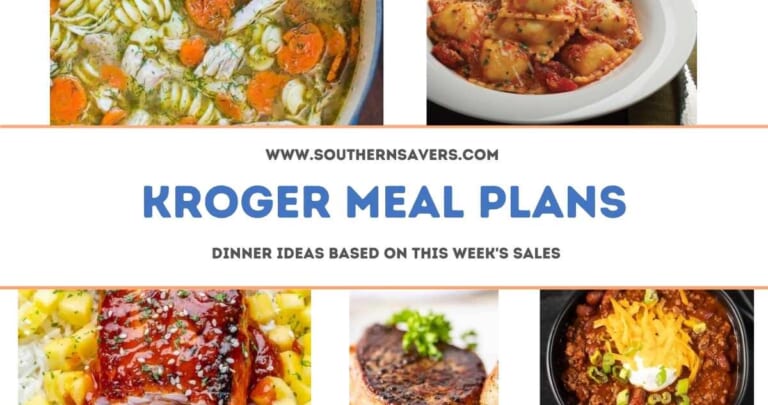 kroger meal plans 10/13