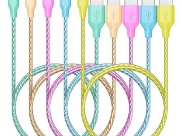 5-Pack 6 Ft Fast Charge Cables for iPhone $8 After Code (Reg. $40) + Free Shipping | Just $1.6 each! Includes 5 Colors