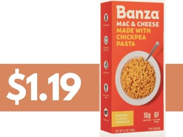 Banza Chickpea Mac & Cheese for $1.19 at Target