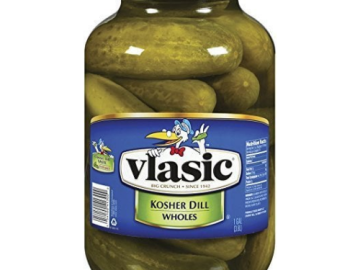 4 Pack Vlasic Kosher Dill Whole Pickles 128 Fl Oz Jars as low as $23.59 Shipped Free (Reg. $36.29) | $5.90 per jar!