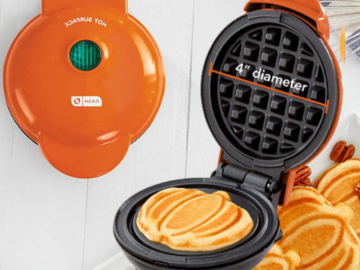 Dash Mini Pumpkin Shaped Waffle Maker Machine $9.98 Shipped Free (Reg. $14.99)