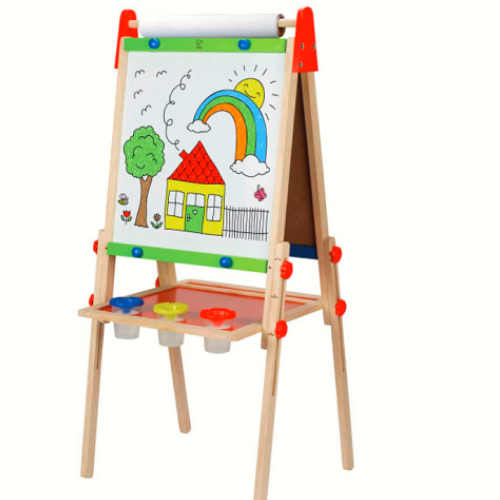 Hape All-in-One Kids Wooden Easel with Paper Roll & Accessories $37.60 Shipped Free (Reg. $88.98)