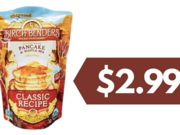 $2.99 Birch Benders Pancake & Waffle Mix