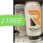 Get 2 FREE Rowdy Energy Drinks with Mobile Rebates