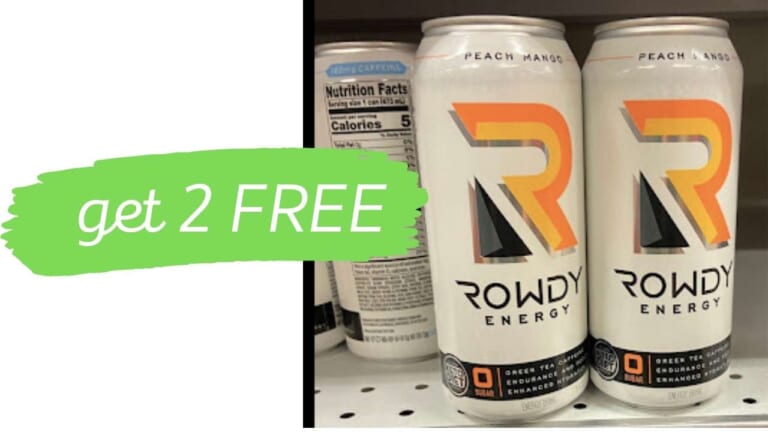 Get 2 FREE Rowdy Energy Drinks with Mobile Rebates