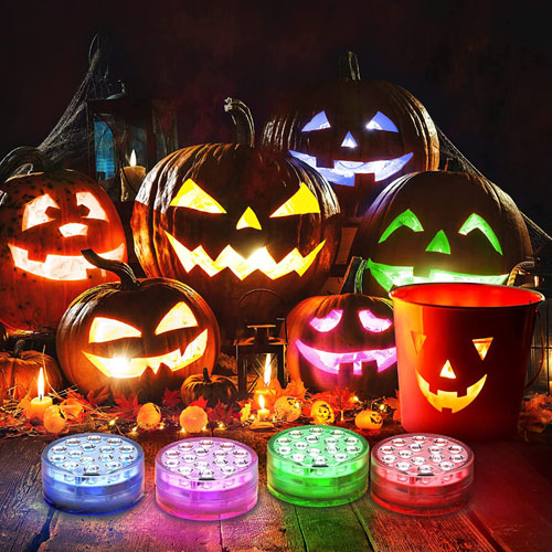 4 Pack! Color Changing LED Pumpkin Lights with Timer/Remote $11.99 (Reg. $29.99) | Just $3 each!