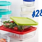 Pyrex 22 Piece Food Storage Container Set for $28.99