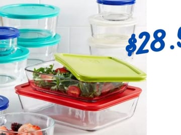 Pyrex 22 Piece Food Storage Container Set for $28.99